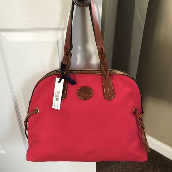Dooney & Bourke Handbags - Dooney and Bourke Large Domed Satchel Hot Pink